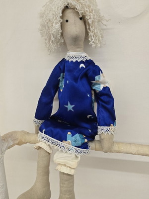 Handmade fabric dolls used