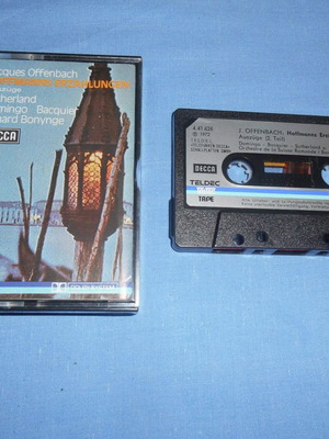 Jacques Offenbach Hoffmanns Erzahlungen cassette tape used