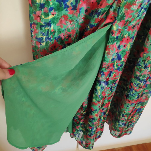 Grace & Mila floral midi wrap dress Large, like new