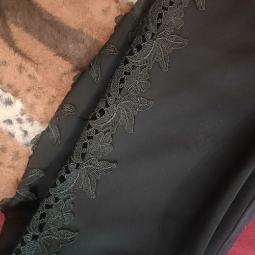 Pants black with lace side openings, like new, size M