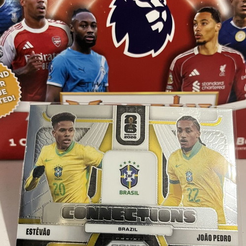 2026 Panini Prizm World Cup Estevao Joao Pedro Connections Silver #15 Brazil