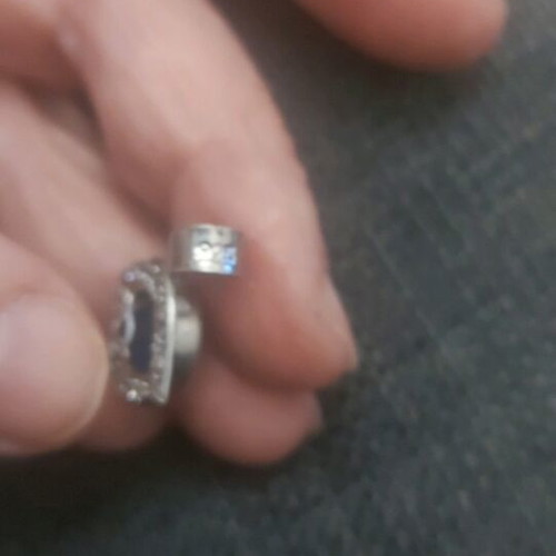Silver 925 eye like new with zirconia