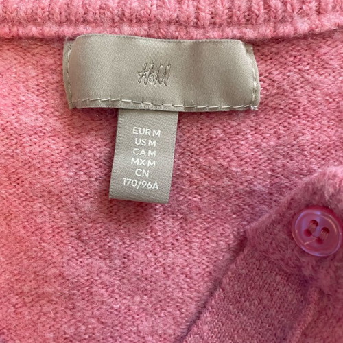 H&M cardigan pink like new, size M