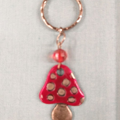 Mushroom keychain like new