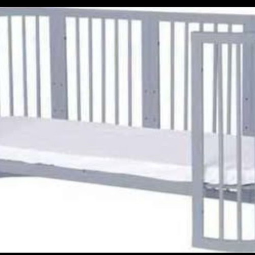 Ingvart Baby Cot with 2 Mattresses like new