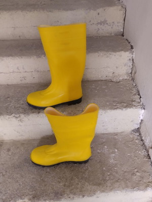 Work boots (Galotses) new, size 41, yellow