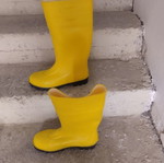 Work boots (Galotses) new, size 41, yellow