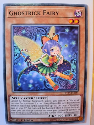 YUGIOH Ghostrick Fairy 1st Edition Card new