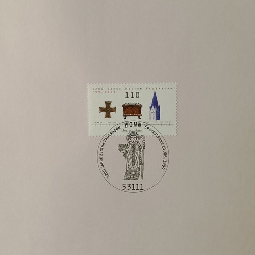 Germany 1999 stamp with Bonn first day cover postmark