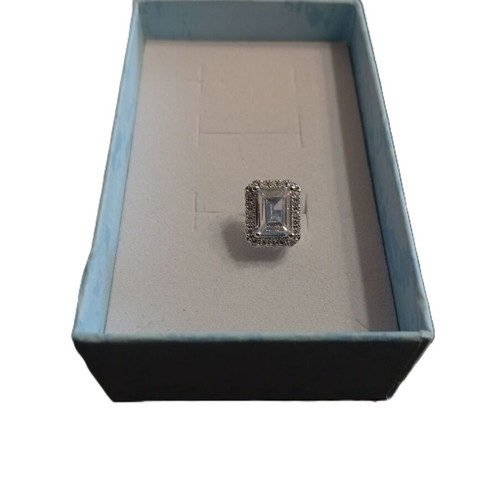 Earring with diamond, zircon, moissanite, silver 925 plated new