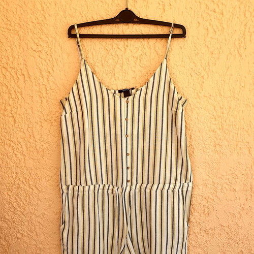 Esmara one-piece shorts like new, white and yellow, size M
