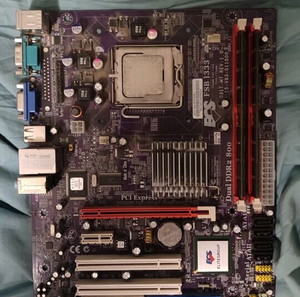 motherboard pentium dual core +2x Kingston 2gb ram