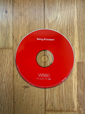 Sony Ericsson W880 CD εγκατάστασης μεταχειρισμένο, PC Suite 2006
