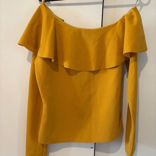 Love J Mustard Blouse Size M Like New