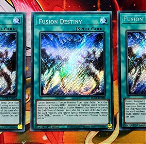 3x Fusion Destiny - SECRET RARE - BLCR-EN088 - 1st Edition