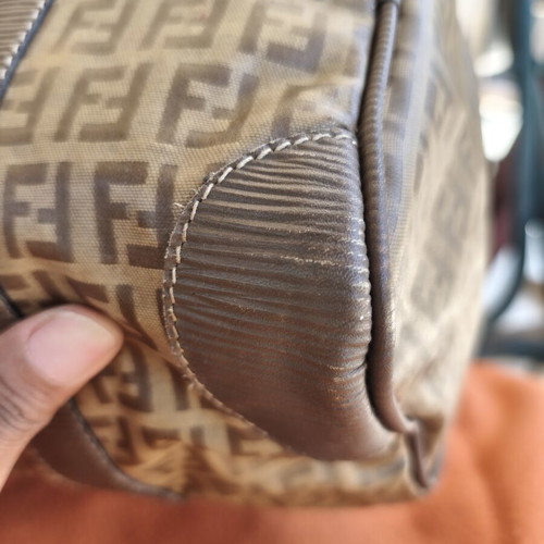 Fendi Boston bag in Monogram Zucca PVC leather