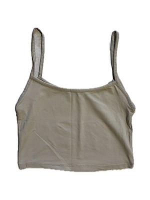 Bershka Beige Crop Top like new, size S