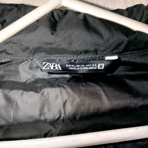 Zara puffer jacket XL like new, black