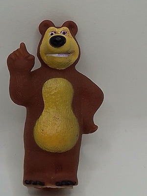 Masha and the Bear squeeze toy figure used