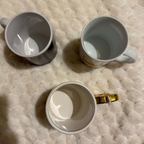 Mugs pack of 3 new with designs