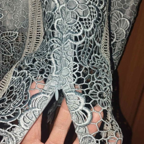 Midi dress from Zini guipure lace powder blue like new