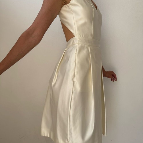 Cocktail dress white, like new, size S