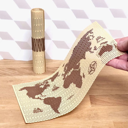 Foldable world map new for easy transport