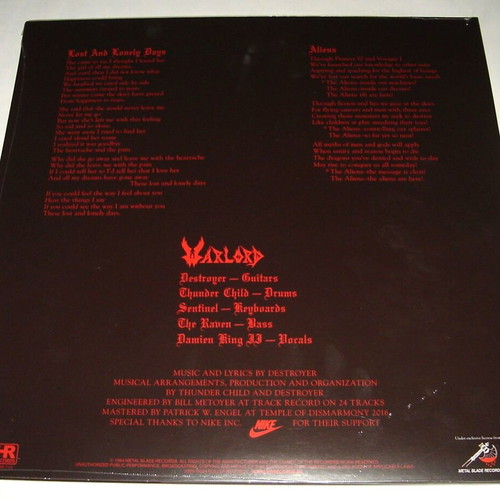Warlord Lost And Lonely Days / Aliens vinyl new, metal
