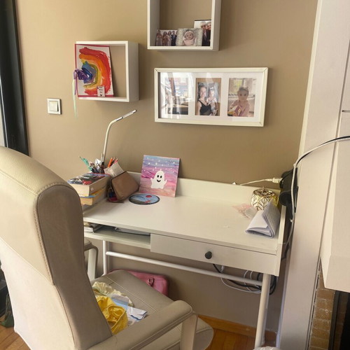 Ikea desk chair and shelves like new
