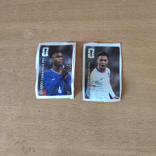 Panini Coca-Cola FIFA World Cup 2026 stickers Camavinga & Robinson