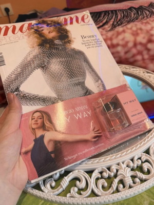 Elle December magazine with new My Way Armani mini perfume