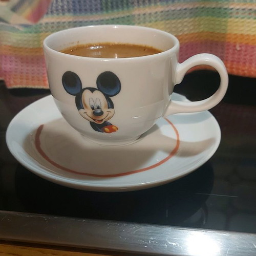 Disney Land cup set used with Minie and Mickey Mouse