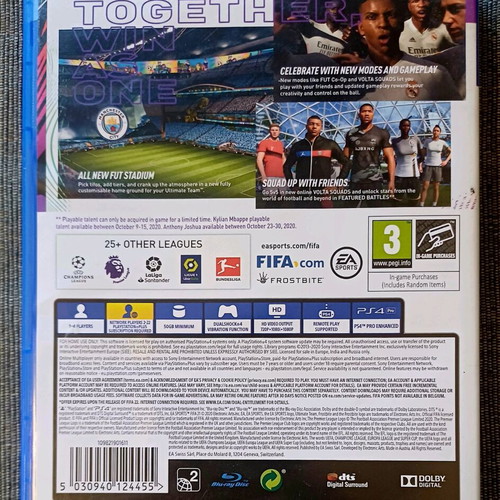 FIFA 21 for PlayStation 4 used, complete and in excellent condition