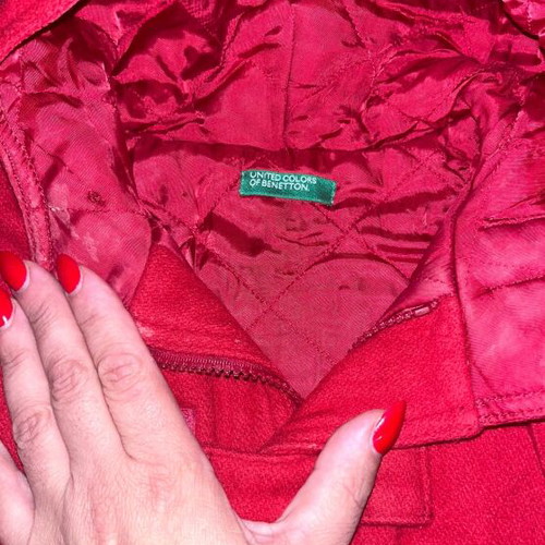 Benetton coat and jacket red and brown like new, 12 months