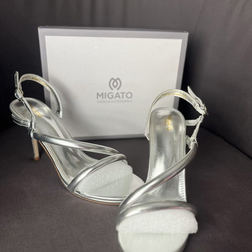 Migato silver sandals like new, size 41