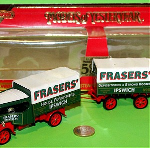 Matchbox, Models of Yesteryear (1986) (Made in England) Υ-27 1922 Foden C Type Steam Wagon & Trailer Fraser's Ipswich Μεταλλική Μινιατούρα Κλίμακα 1:72 Τιμή 14 ευρώ