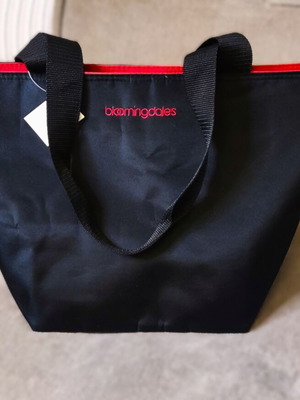 Vintage Bloomingdale’s Shoulder Bag new with tags, black and red