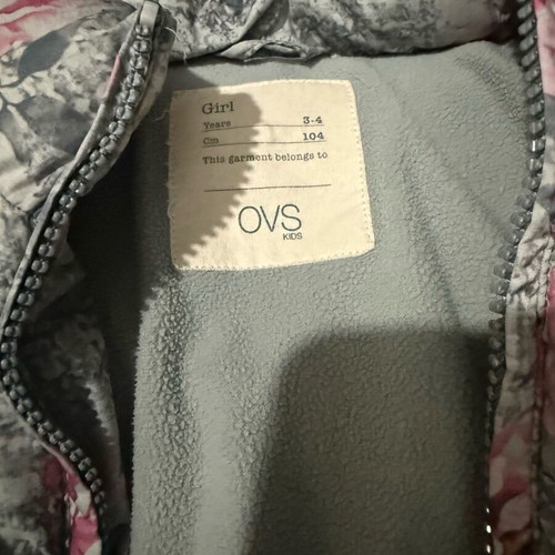 Ovs Fashion jacket for girl 3-4 years like new, grey and pink