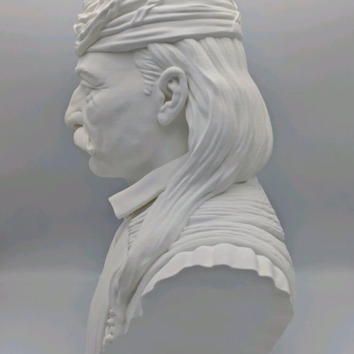 3D Printed Bust of Theodoros Kolokotronis PLA Matte New