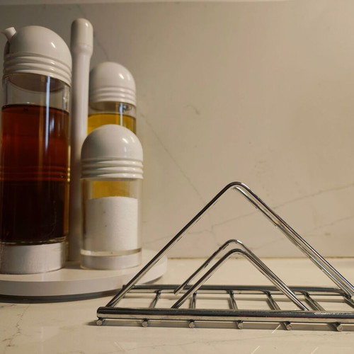 Metal napkin holder new, stainless steel