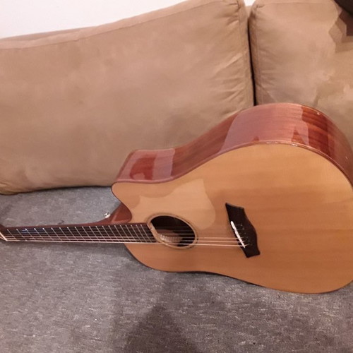 Washburn Electroacoustic Full Solid Guitar with Fisman Preamp and Microphone