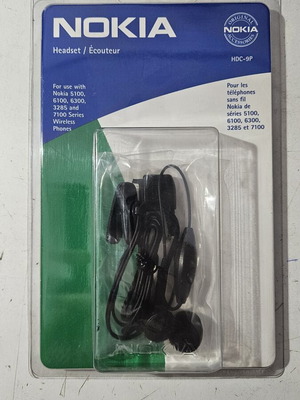 Nokia HDC-9P headset sealed vintage wired original
