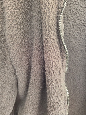 Fleece jacket with hood black used