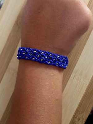 Χειροποίητο μακραμε βραχιόλι (Βασιλικό Ίχνος)