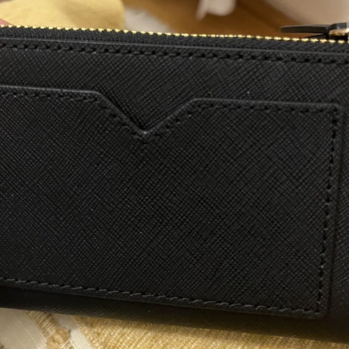 Michael Kors black wallet new with card slots and zipper coin pocket