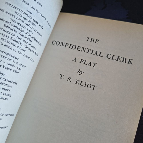 The Confidential Clerk by T. S. Eliot like new, English
