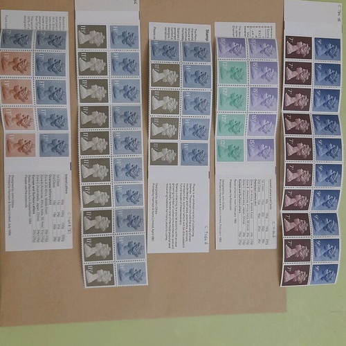 Royal Mail prestige stamp-booklet set of 5 new collectible