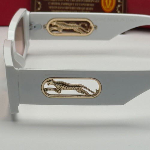 Cartier Panther Edition rectangular sunglasses new, black and white