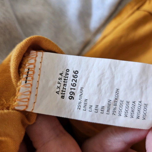 Attrattivo linen shirt new small mustard