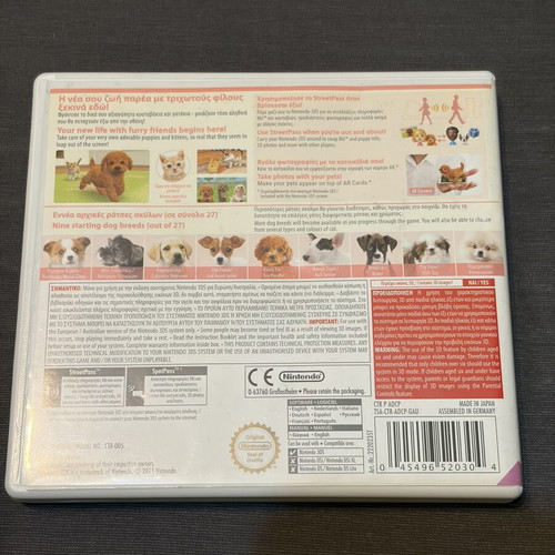 Nintendogs + Cats Toy Poodle & New Friends Nintendo 3DS like new